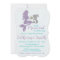 Mermaid Baby Shower Invitation Lavender and Teal