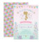 Mermaid Baby Shower Invitation Pink Teal Purple
