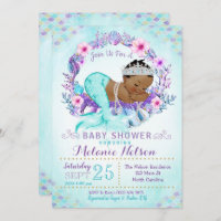 Mermaid Baby Shower Invitation Sprinkle