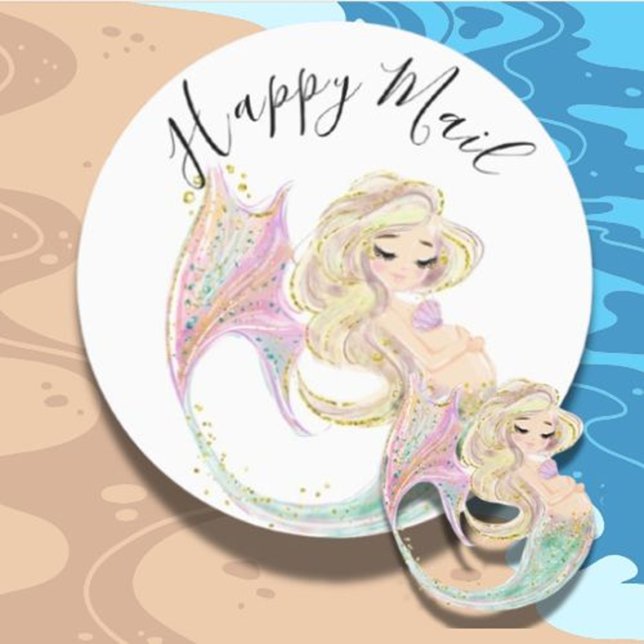 Mermaid Baby Shower Mother To BE  Labels (Add a magical touch to your event and make her day unforgettable!)