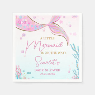 Mermaid Baby Shower Napkins