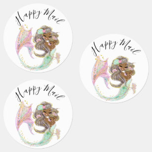 Mermaid Baby Shower nautical Labels