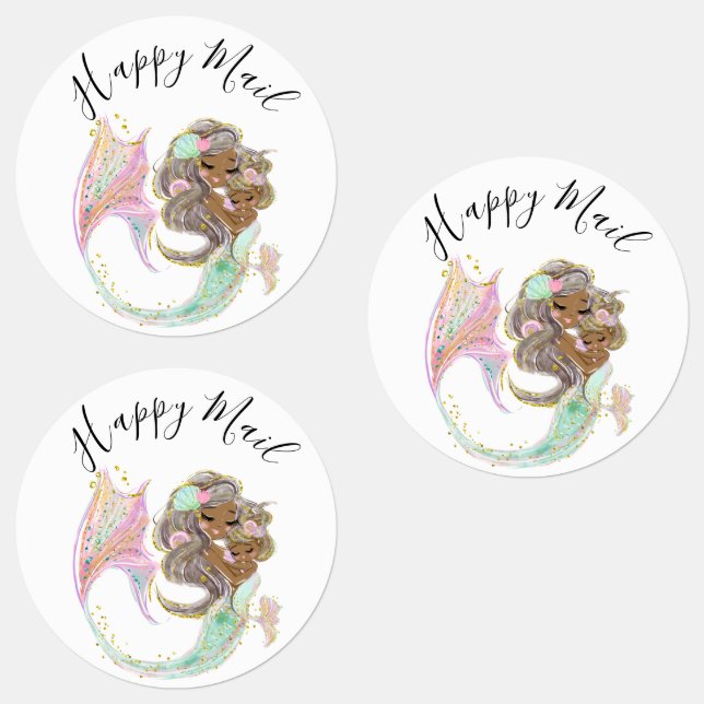 Mermaid Baby Shower nautical Labels (Group)