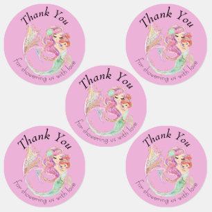 Mermaid Baby Shower Sweet Little Mermaid Labels
