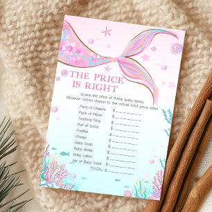Mermaid Baby Shower The Price Is Right Game