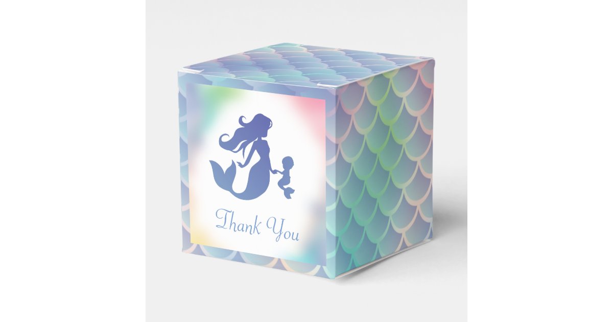 Mermaid Baby Shower Under the Sea Favor Boxes | Zazzle