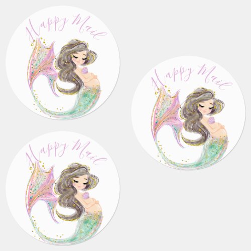 Mermaid Baby Shower Under The Sea Glitter Labels