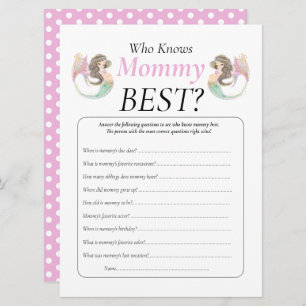 Mermaid baby shower under the sea invitation