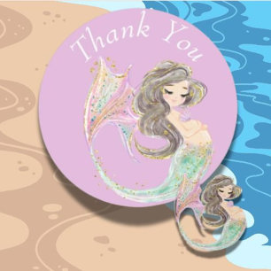 Mermaid Baby Shower. Under The Sea Labels