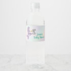 Mermaid Baby Shower Water Bottle Wrappers
