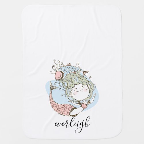 Mermaid Babys  Baby Blanket