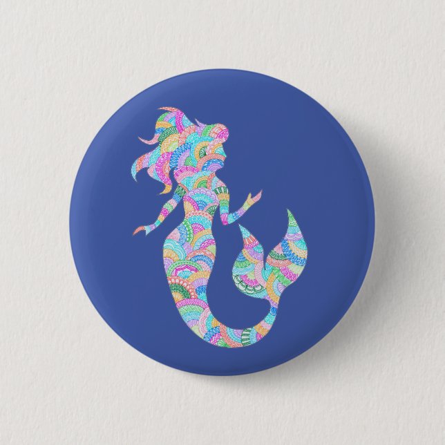 Mermaid badge button (Front)