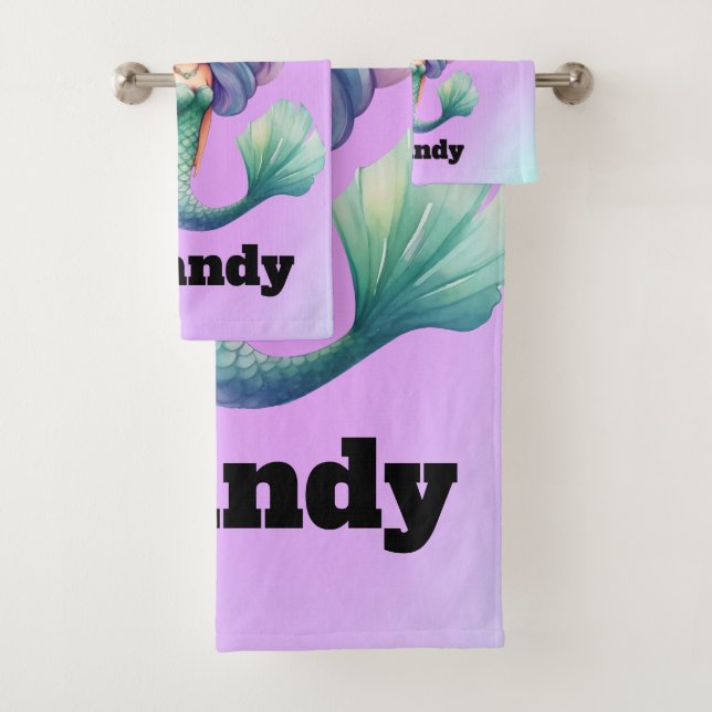 Mermaid Bath Towel Set (Insitu)