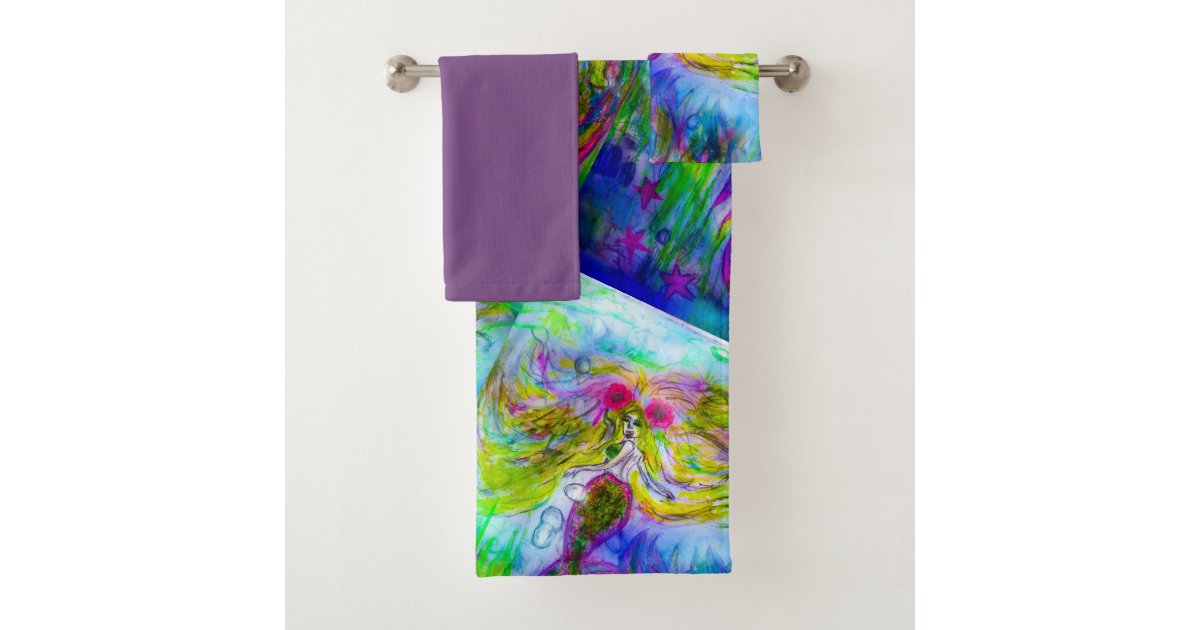 Mermaid Bath Towel Set Zazzle