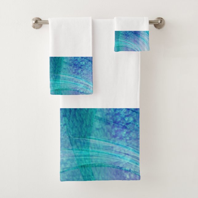 Mermaid bathroom Decor Bath Towel Set (Insitu)
