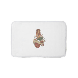 mermaid bathroom mat