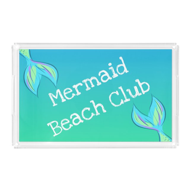 Mermaid Beach Club Acrylic Tray (Front)
