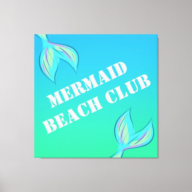 Mermaid Beach Club Canvas Print (Front)