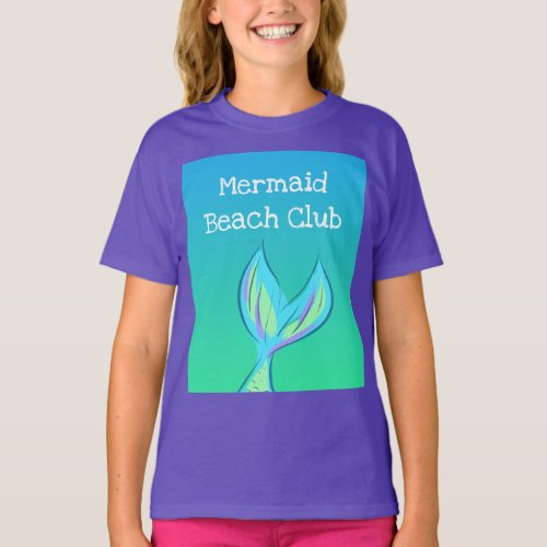Mermaid Beach Club Girls T_Shirt