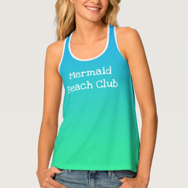 Mermaid Beach Club Tank Top (Front)