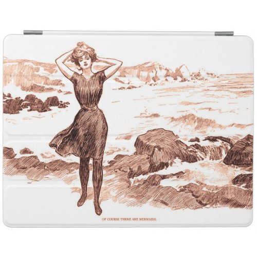 Mermaid Beach Gibson Girl Victorian Antique iPad Smart Cover