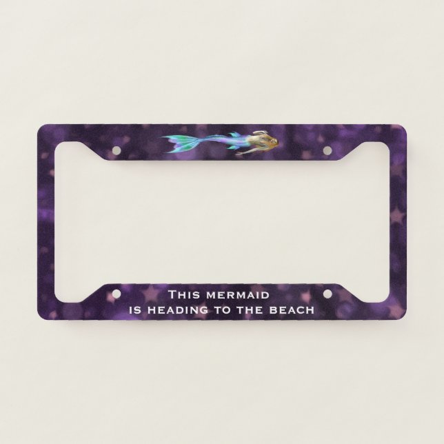 Mermaid Beach - License Plate Frame (Front)