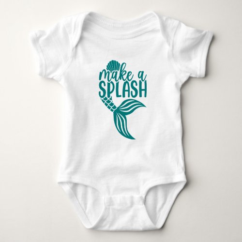 Mermaid Beach  Make a Splash Baby Bodysuit