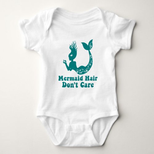 Mermaid Beach  Mermaid Hair Dont Care Baby Bodysuit