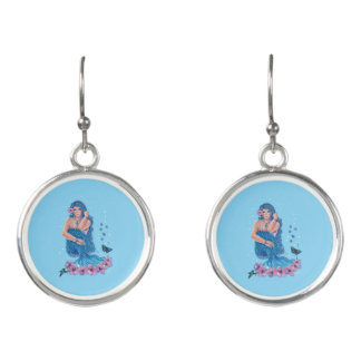 Mermaid beachy earrings by Renee