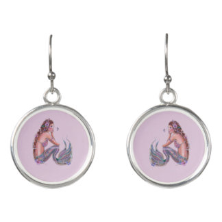 Mermaid beachy earrings by Renee