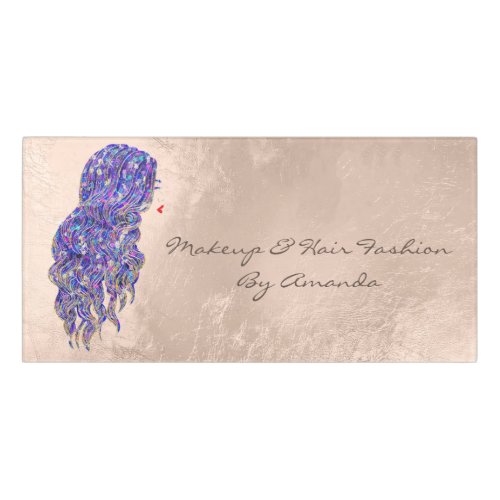 Mermaid Beauty Salon Lash Makeup Hairdresser Door Sign