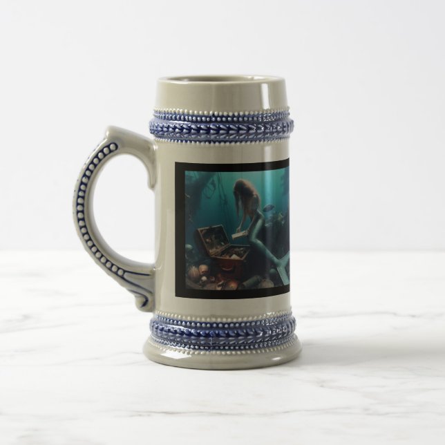 Mermaid Beer Stein (Left)