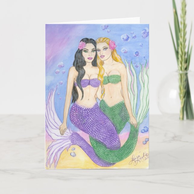Mermaid Best Friends Card (Front)