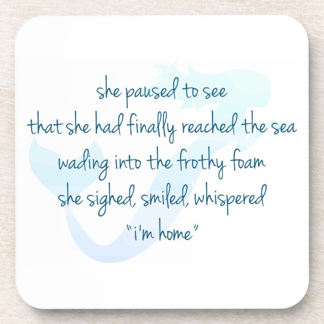 Mermaid Beverage Coaster (Front)