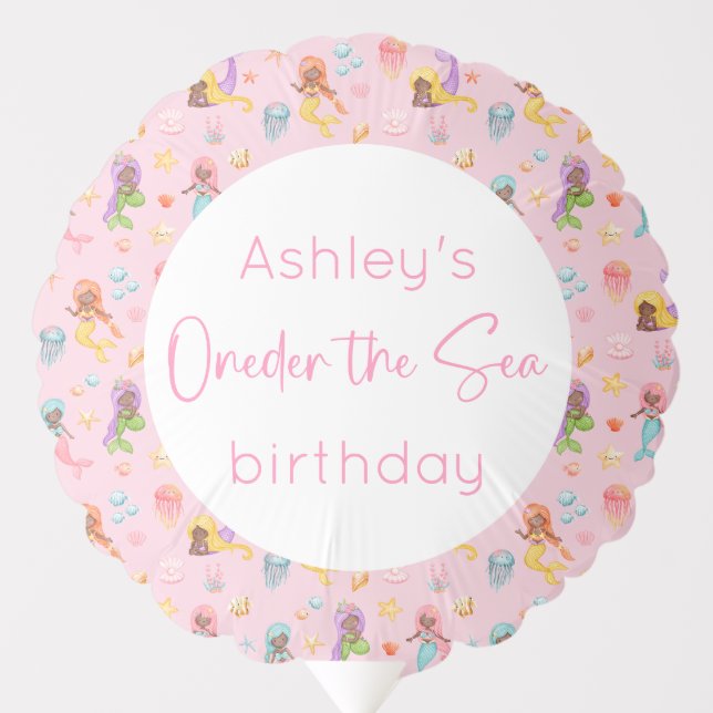 Mermaid Birthday Balloon (Front)