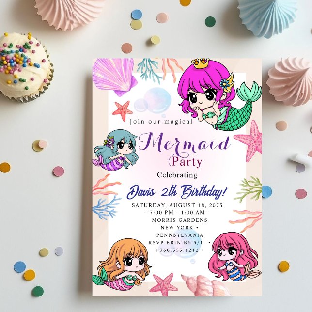 Mermaid Birthday Bash Invitation (Creator Uploaded)