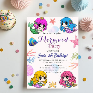 Mermaid Birthday Bash Invitation