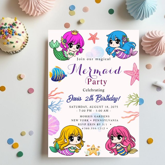 Mermaid Birthday Bash Invitation (Creator Uploaded)