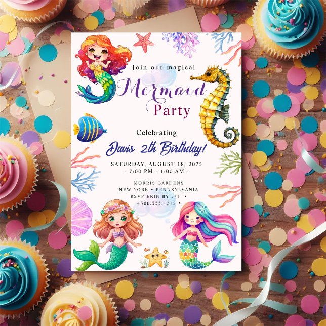 Mermaid Birthday Bash Invitation (Creator Uploaded)