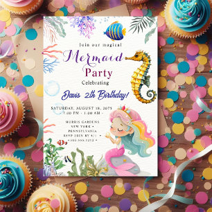 Mermaid Birthday Bash Invitation