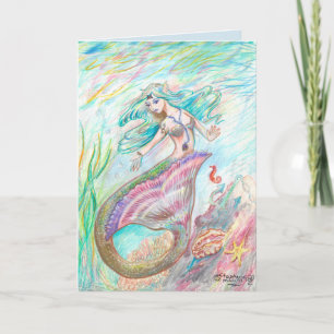 Mermaid Birthday Card
