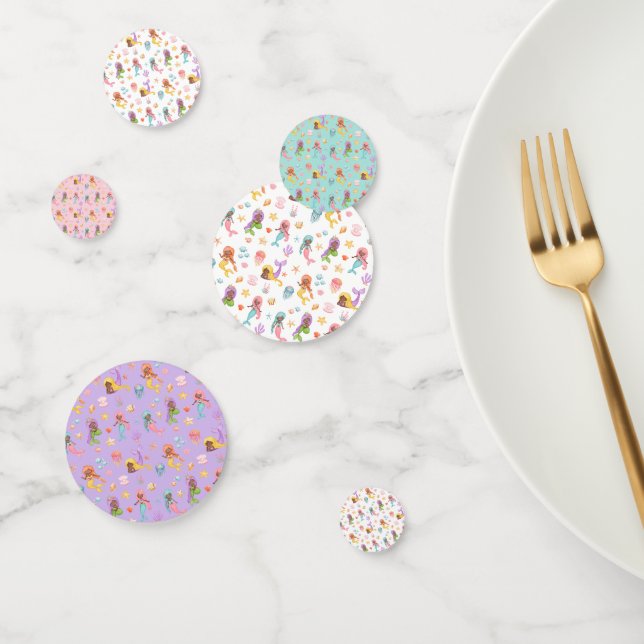 Mermaid Birthday Confetti (Group)