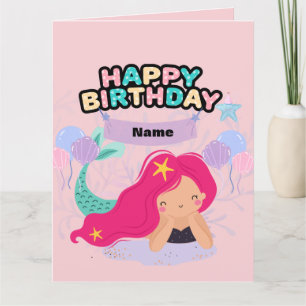 Mermaid Birthday Design – Underwater gift card