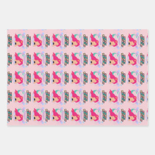 Mermaid Birthday Design – Underwater Wrapping Paper Sheets