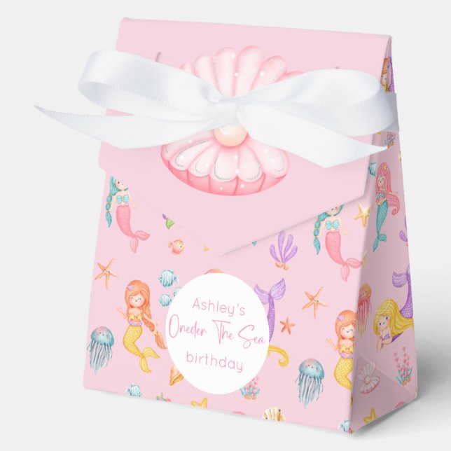 Mermaid Birthday Favor Boxes (Front)