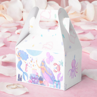 Mermaid Birthday Favor Boxes