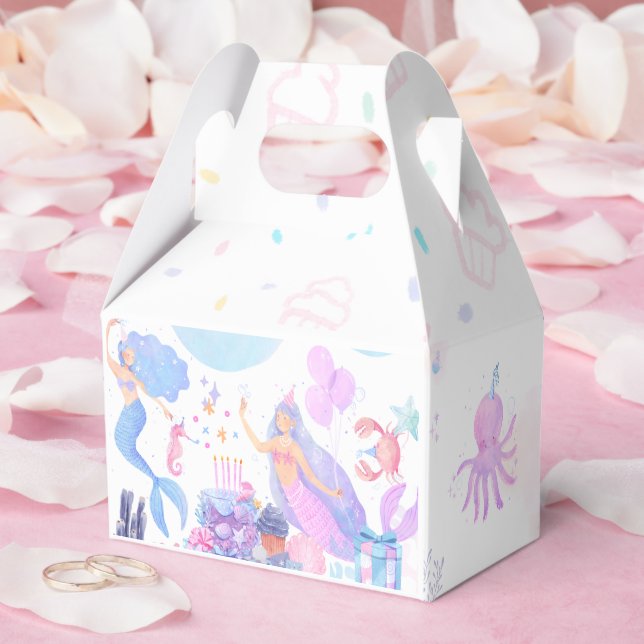 Mermaid Birthday Favor Boxes (Wedding)