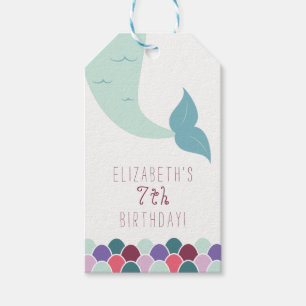 Mermaid Birthday Favor Tags - Thank You Tags