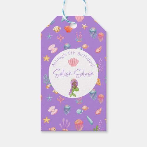 Mermaid Birthday Gift Tags