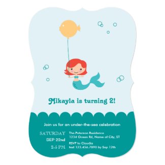 Mermaid Birthday Invitation